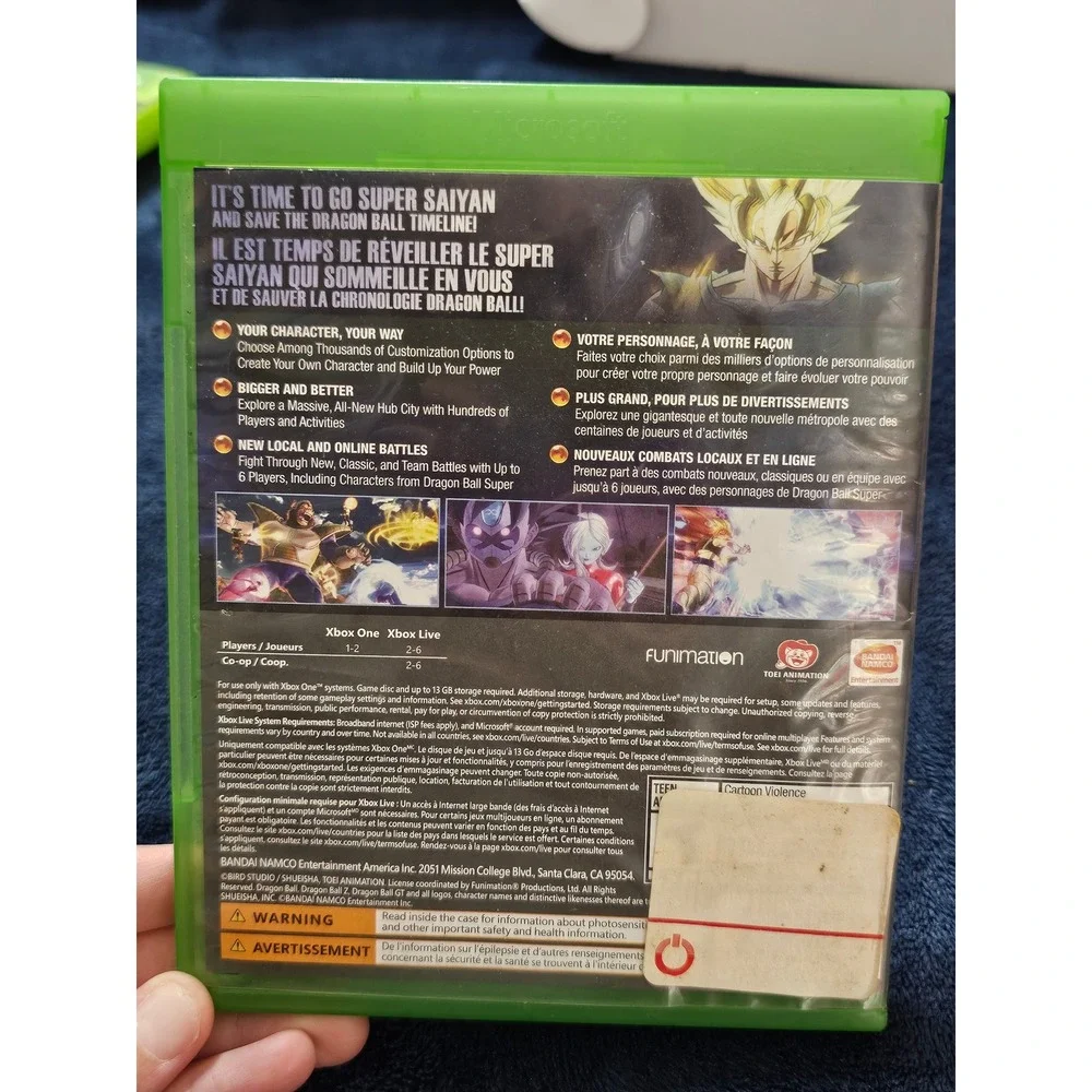 Dragon Ball Xenoverse 2 Xbox One Fighting Game Bandai Namco ESRB T